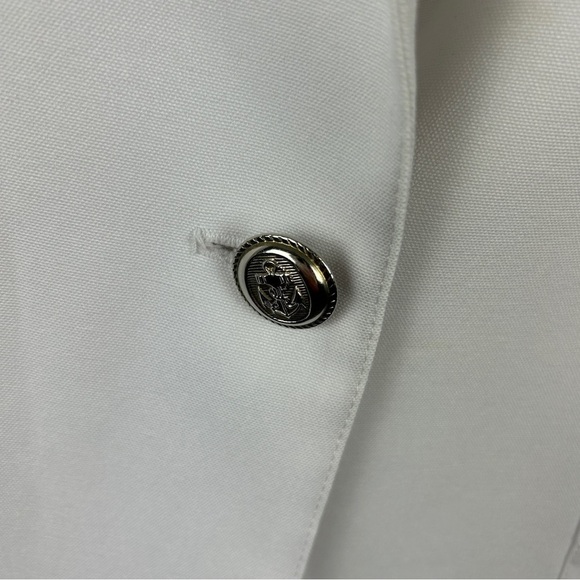 Vintage Tradition Classic White Blazer Jacket Retro Size 10 - Picture 8 of 14